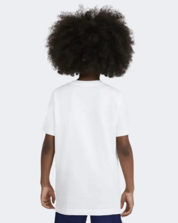 Nike Sportswear Boys Lifestyle T-Shirt White/Royal Dc7794-100