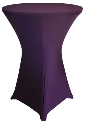Plum - 36" Dia. Spandex Cocktail Tablecloths