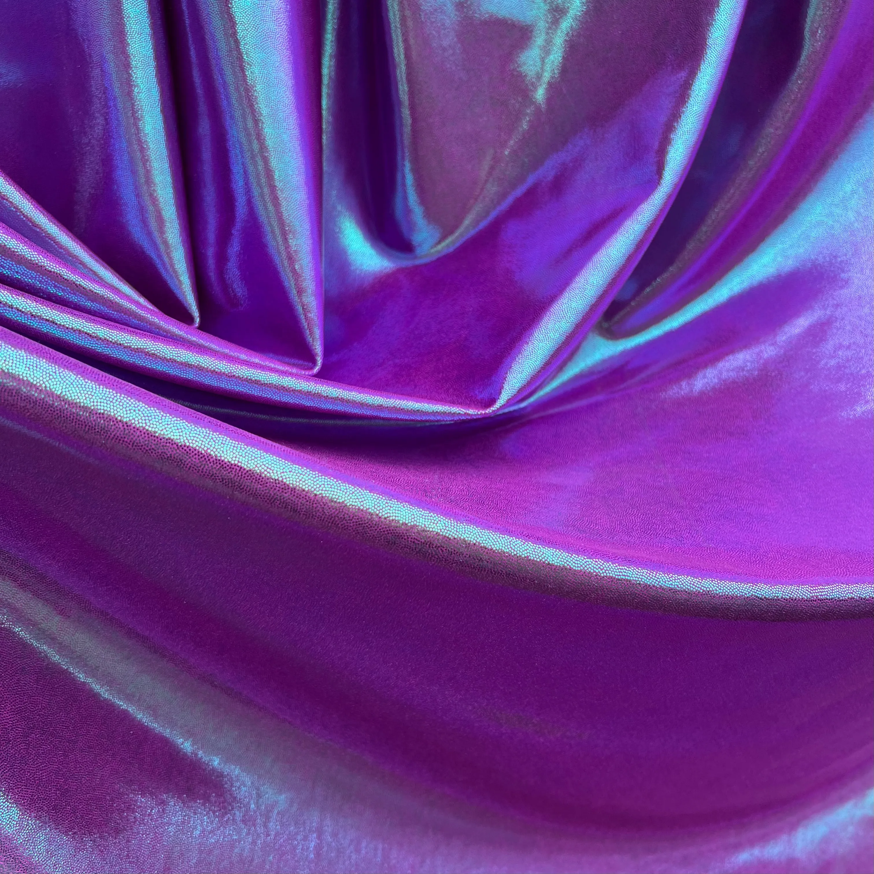 Plumeria Metallic Spandex Fabric