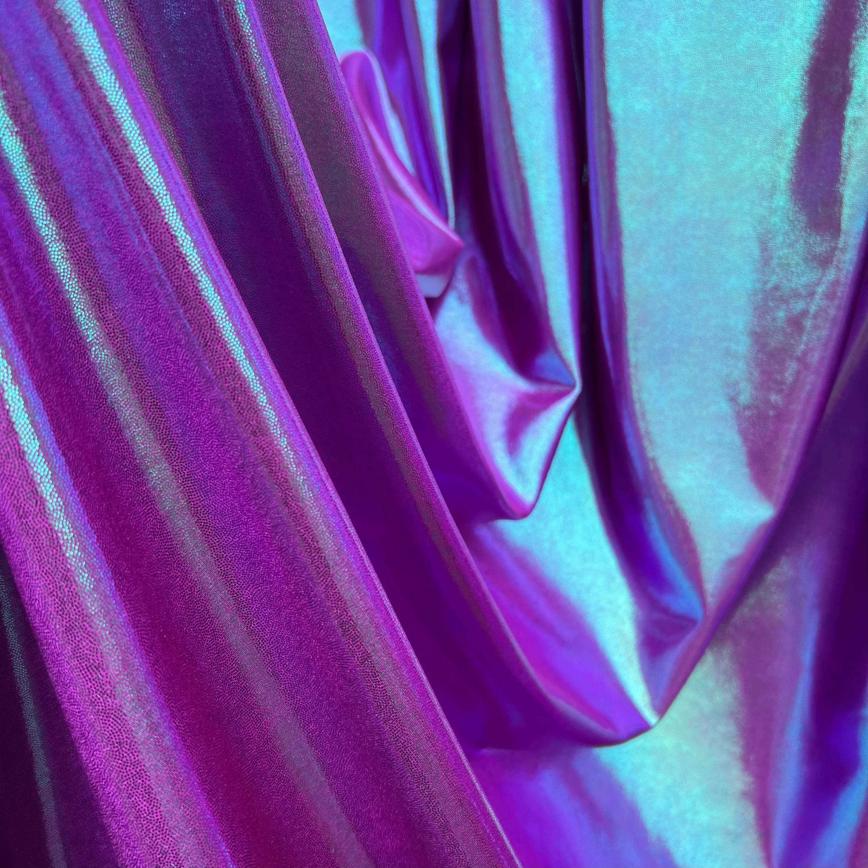 Plumeria Metallic Spandex Fabric