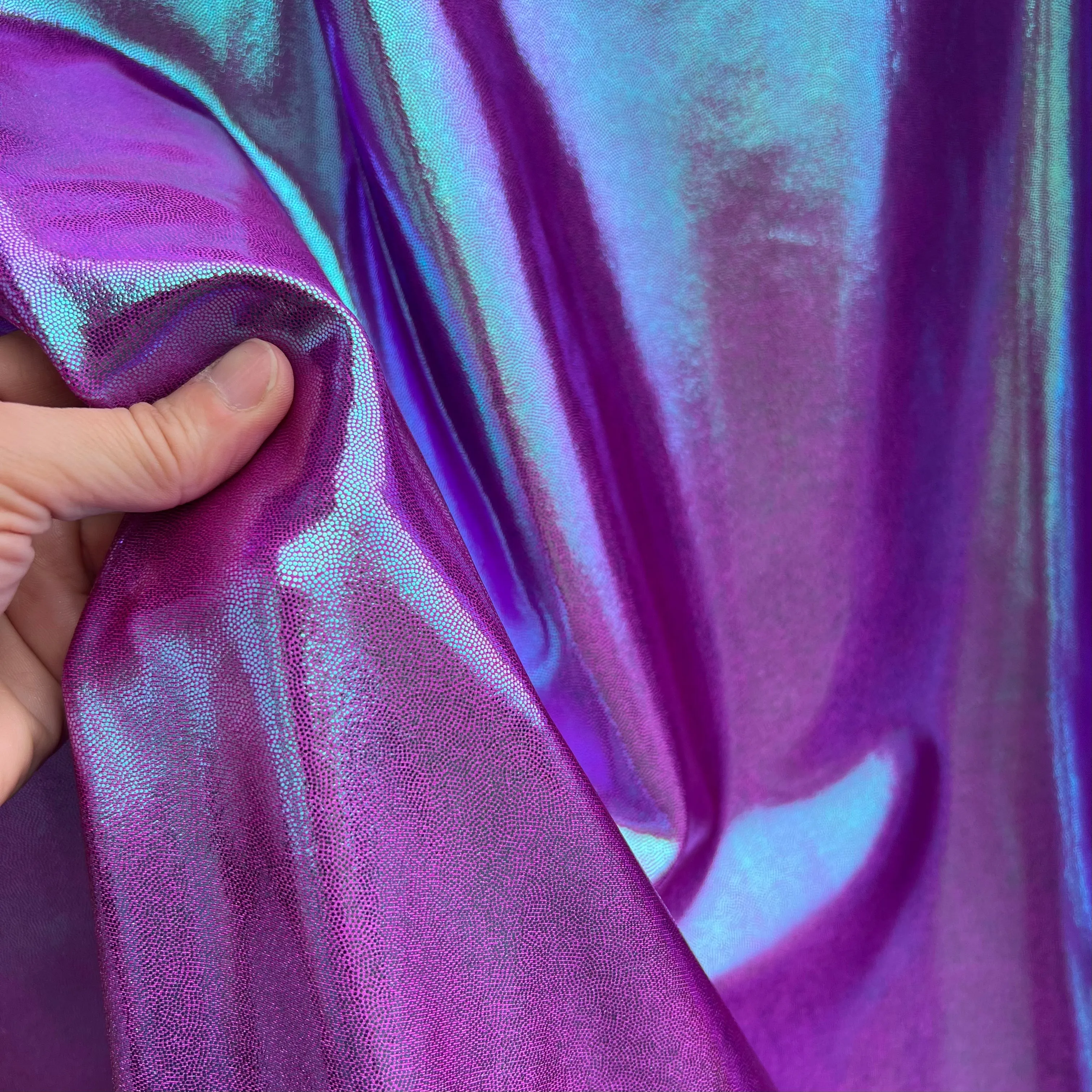 Plumeria Metallic Spandex Fabric