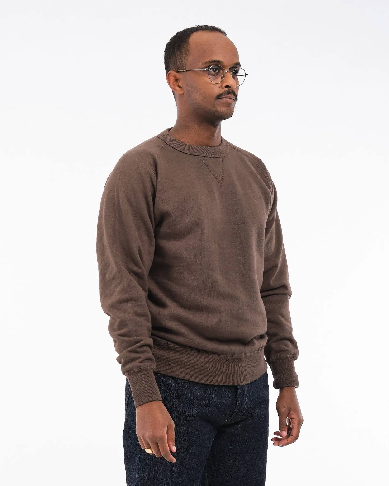 Puamana Crew Neck Sweatshirt TURKISH COFFEE