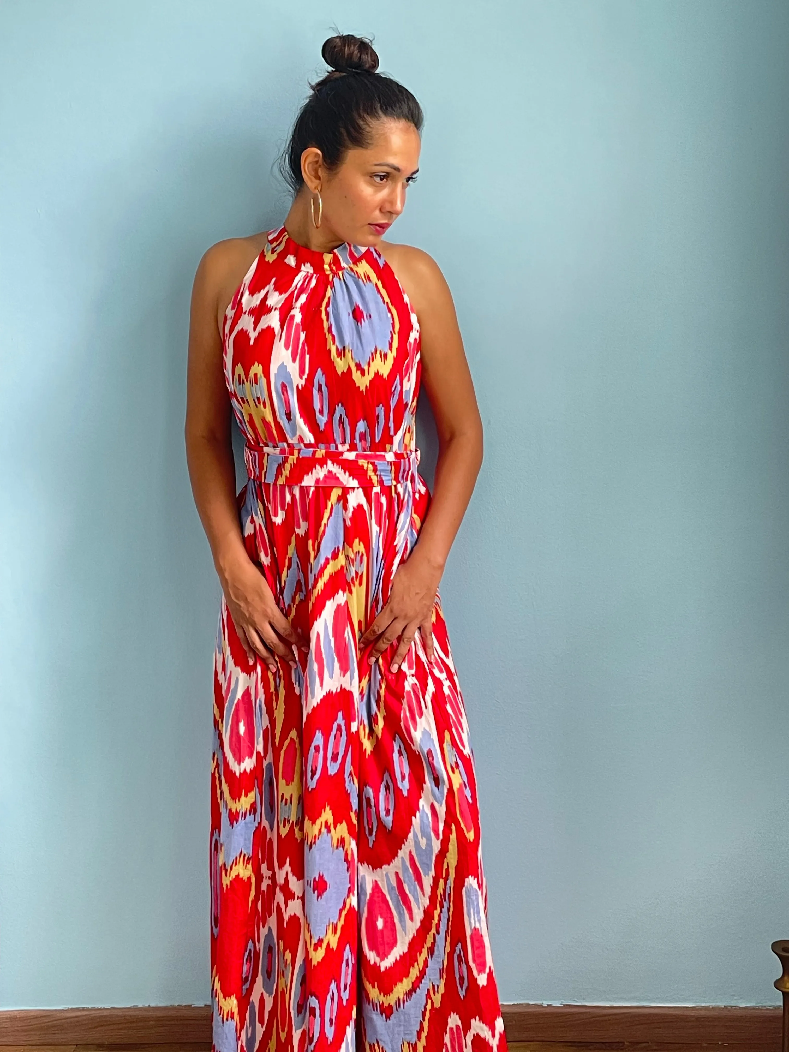 Red Haulter Dress