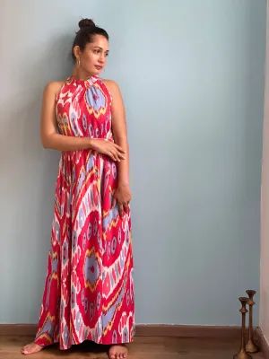 Red Haulter Dress