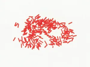 Red Pipe/ Bugle Glass Seed Beads (Wholesale)