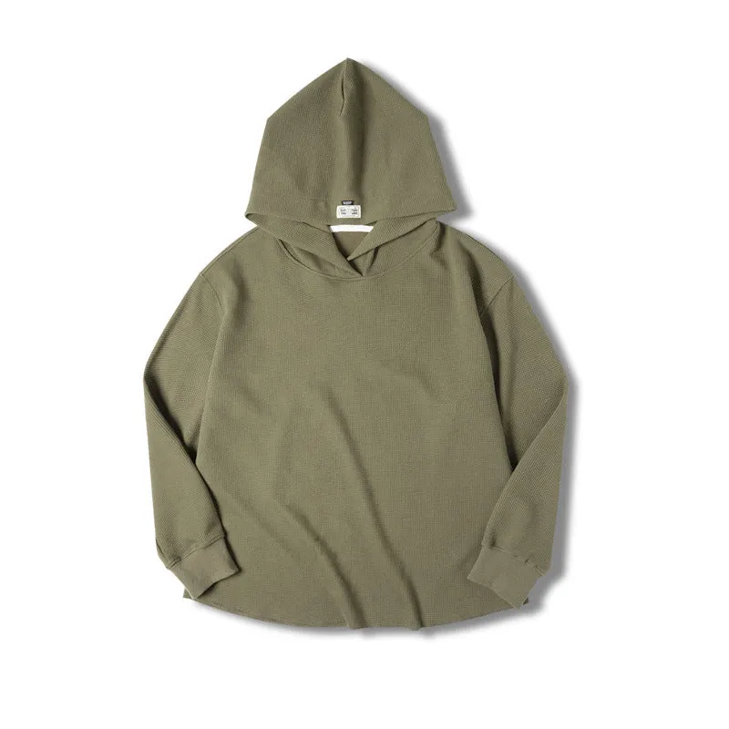 Retro Waffle Sportswear Green Hoodies