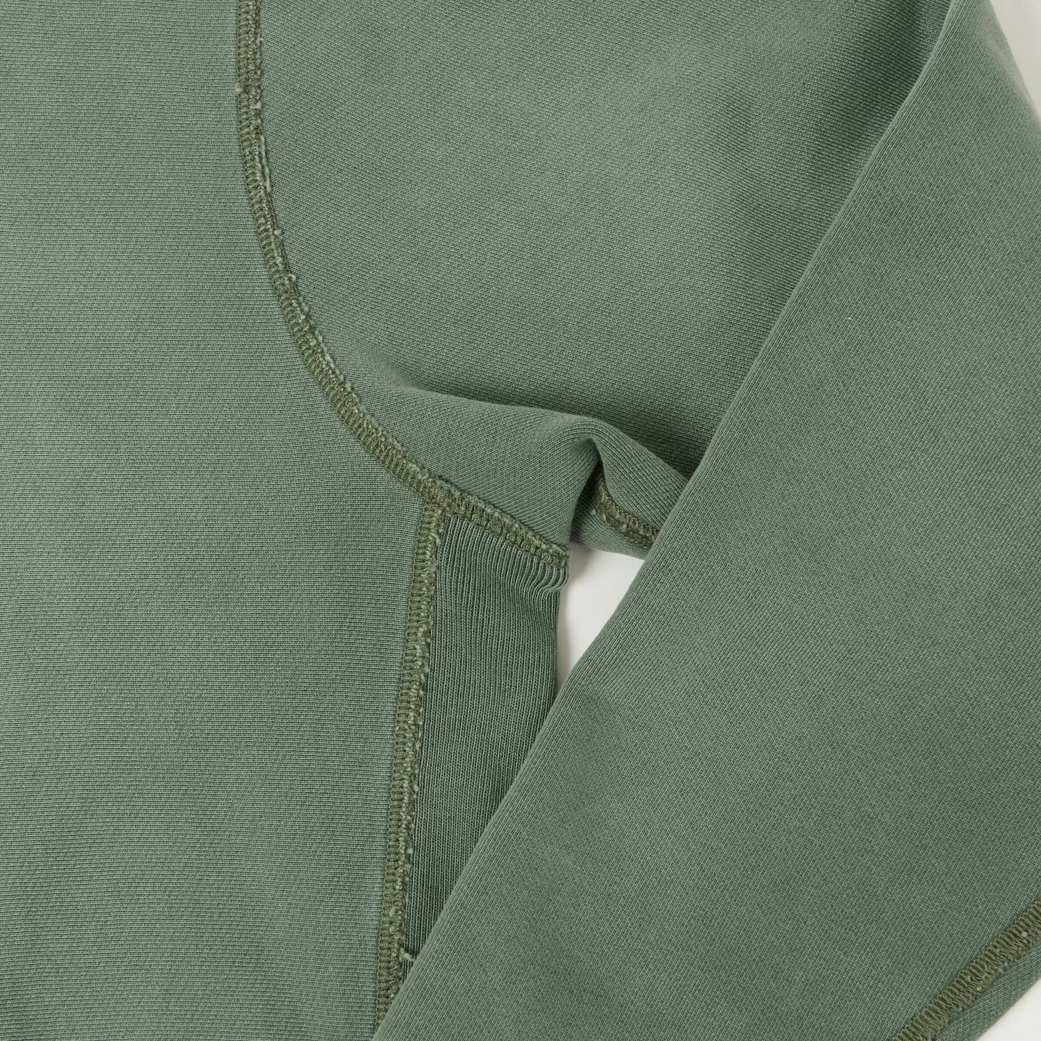 RRL Garment-Dyed Fleece Hoodie - Faded Green