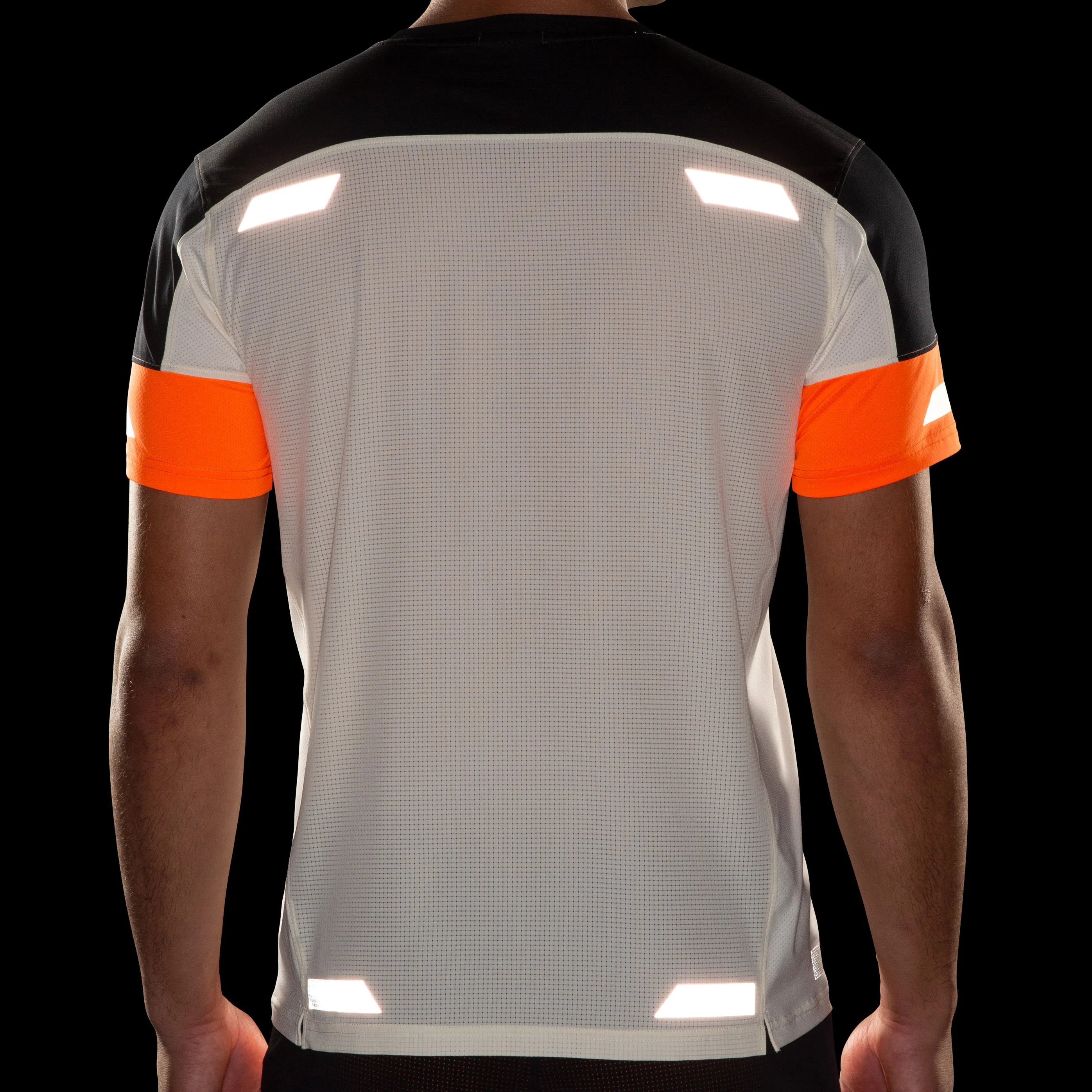 Run Visible Short Sleeve 2.0 | Ecru/Fluoro Flash/Black