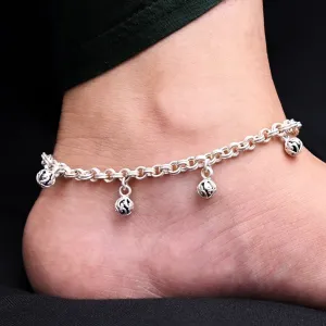 Silver Furious Sun Glow Kada Payal