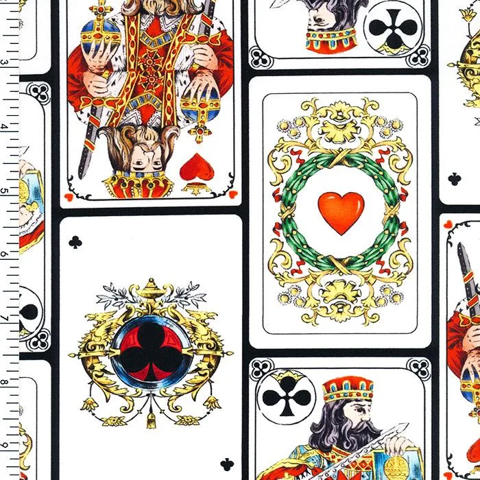 SP-NP2707 King of Cards Nylon Spandex Digitally Wet Print