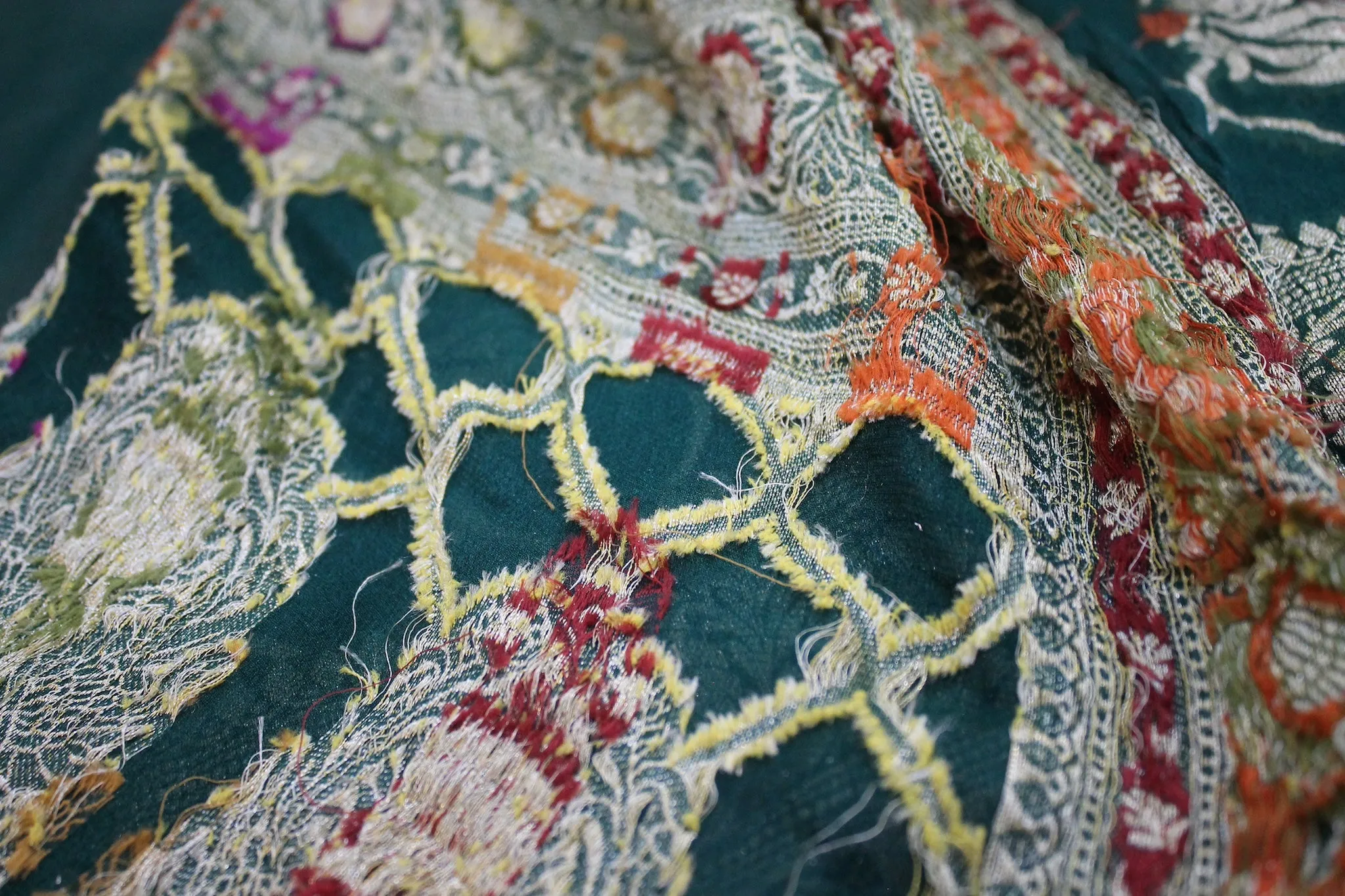 Summer Sophistication: Bottle Green Pure Khaddi Georgette Banarasi Saree
