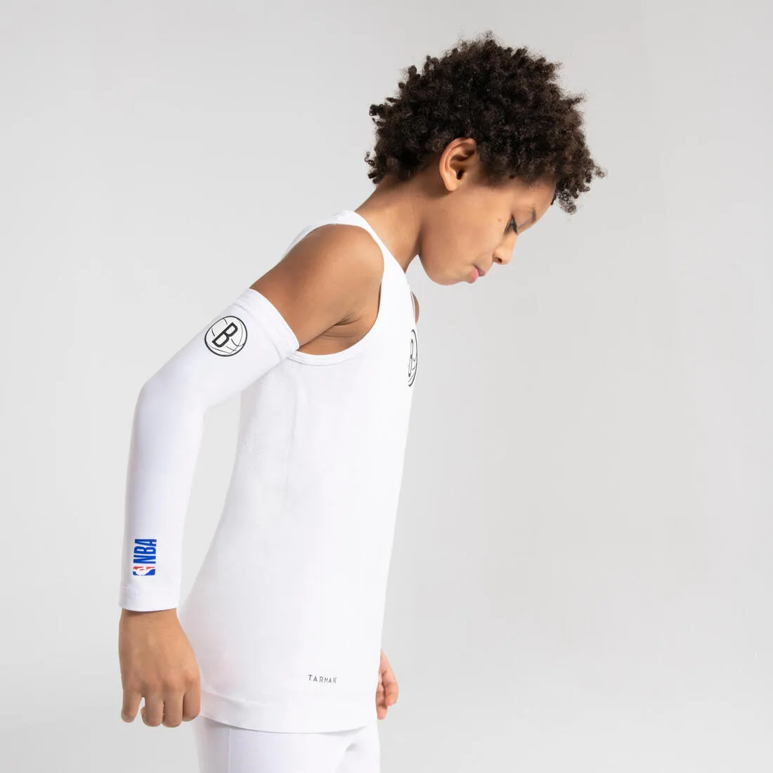 Tarmak Kid's UT500 Slim Fit Basketball Base Layer Jersey