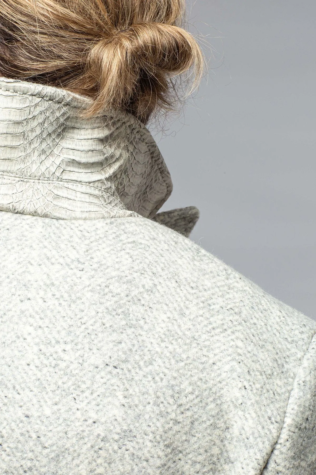 Tasman Topcoat With Snakeskin Trim