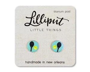 TENNIS RACKET EARRINGS