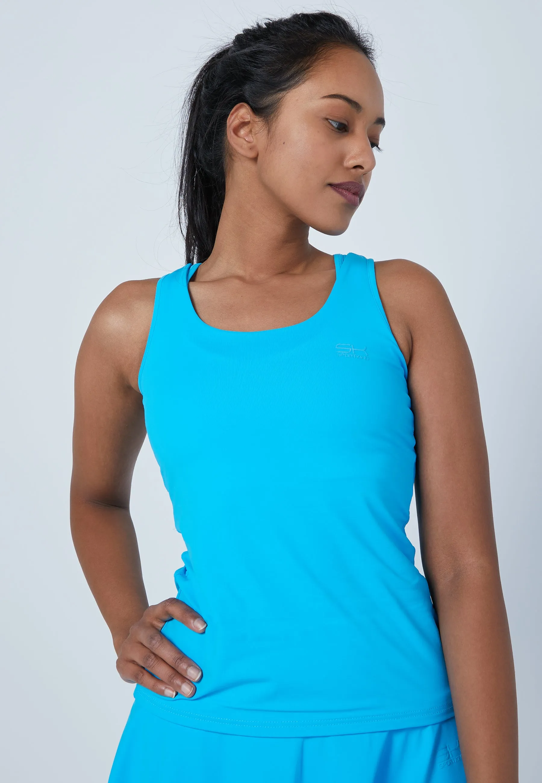Tennis Tank Top, turquoise new