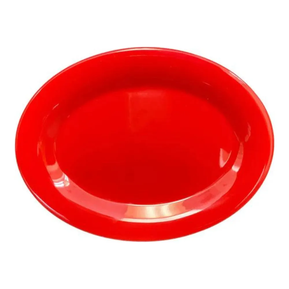 Thunder Group CR209PR 9-1/2" x 7-1/4" Melamine Platter Pack of 12