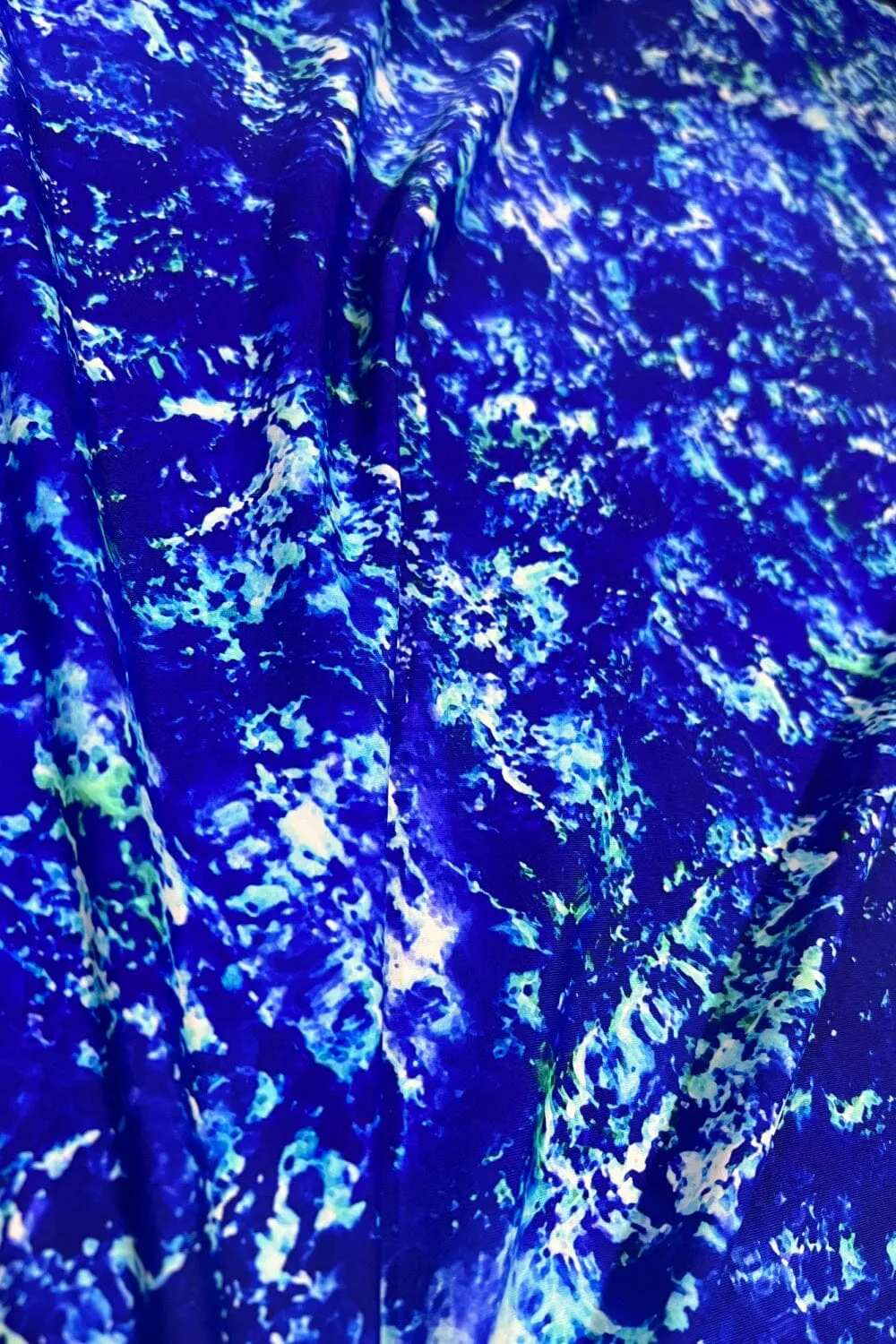 Tidepool Print Spandex Fabric