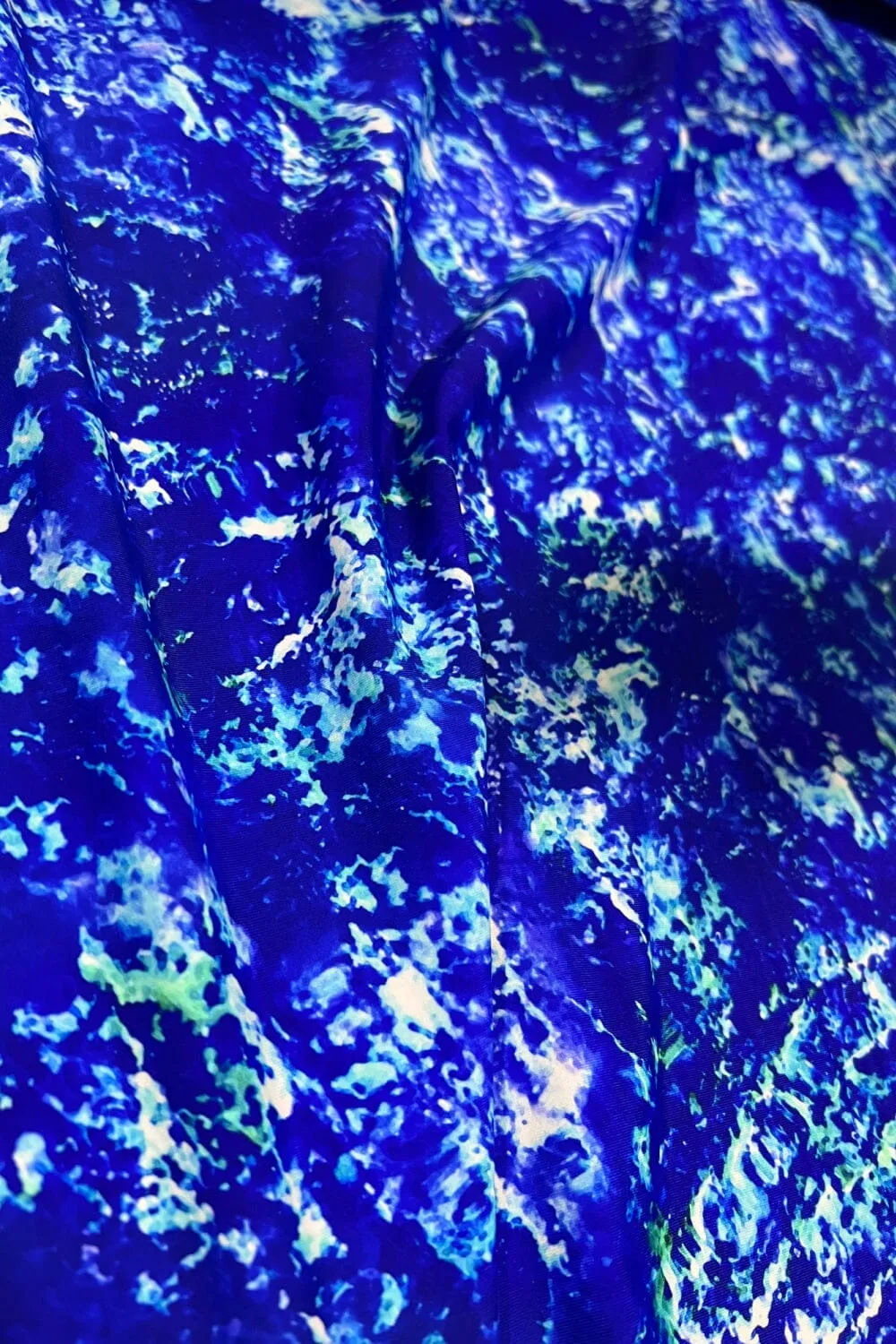 Tidepool Print Spandex Fabric