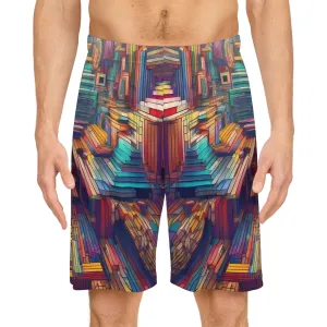 Tripped Out Blocks - Mens Trippy Shorts (AOP)