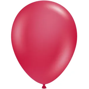 Tuftex Metallic Starfire Red Latex Balloons Vibrant Red Color (50/Pk)