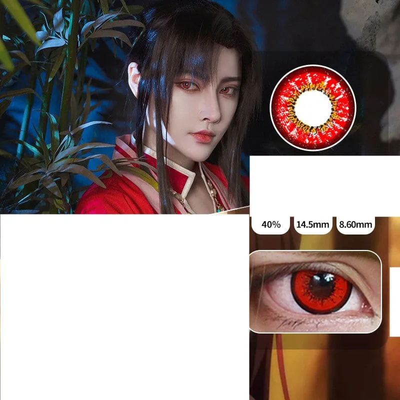 Vibrant Large Diameter Color Contact Lenses in Elsa Blue
