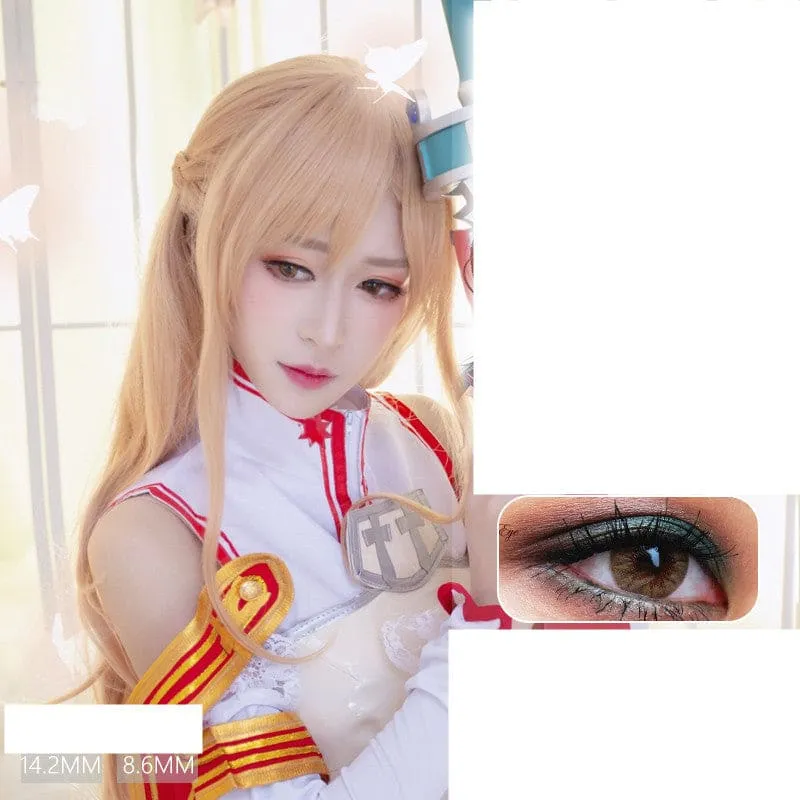 Vibrant Large Diameter Color Contact Lenses in Elsa Blue