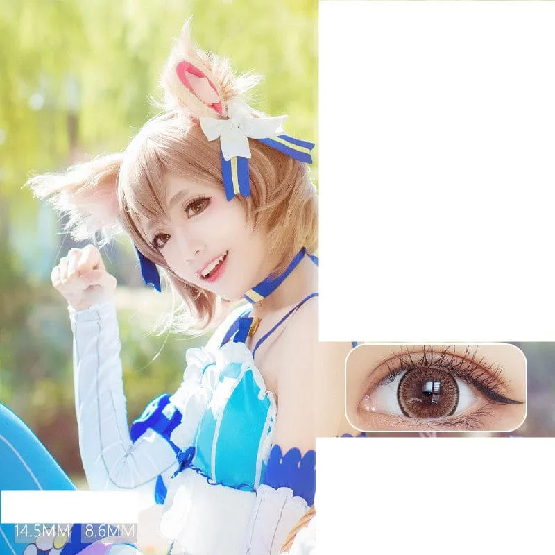 Vibrant Large Diameter Color Contact Lenses in Elsa Blue