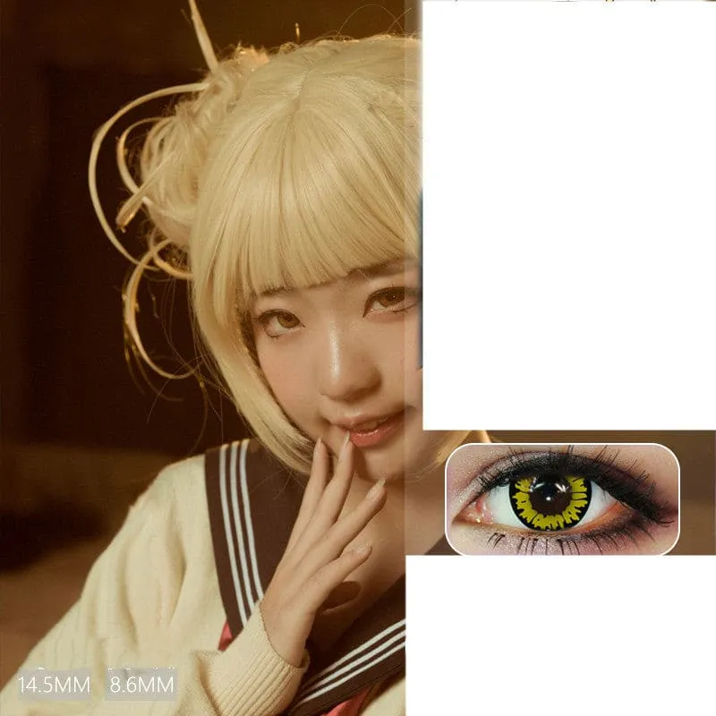 Vibrant Large Diameter Color Contact Lenses in Elsa Blue