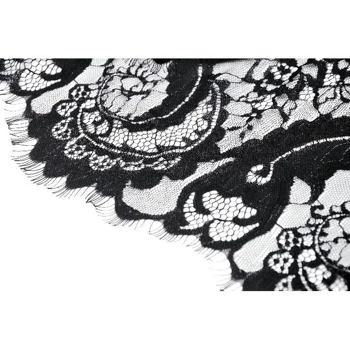 Women's Gothic Heart Embroidered High-waisted Skirt