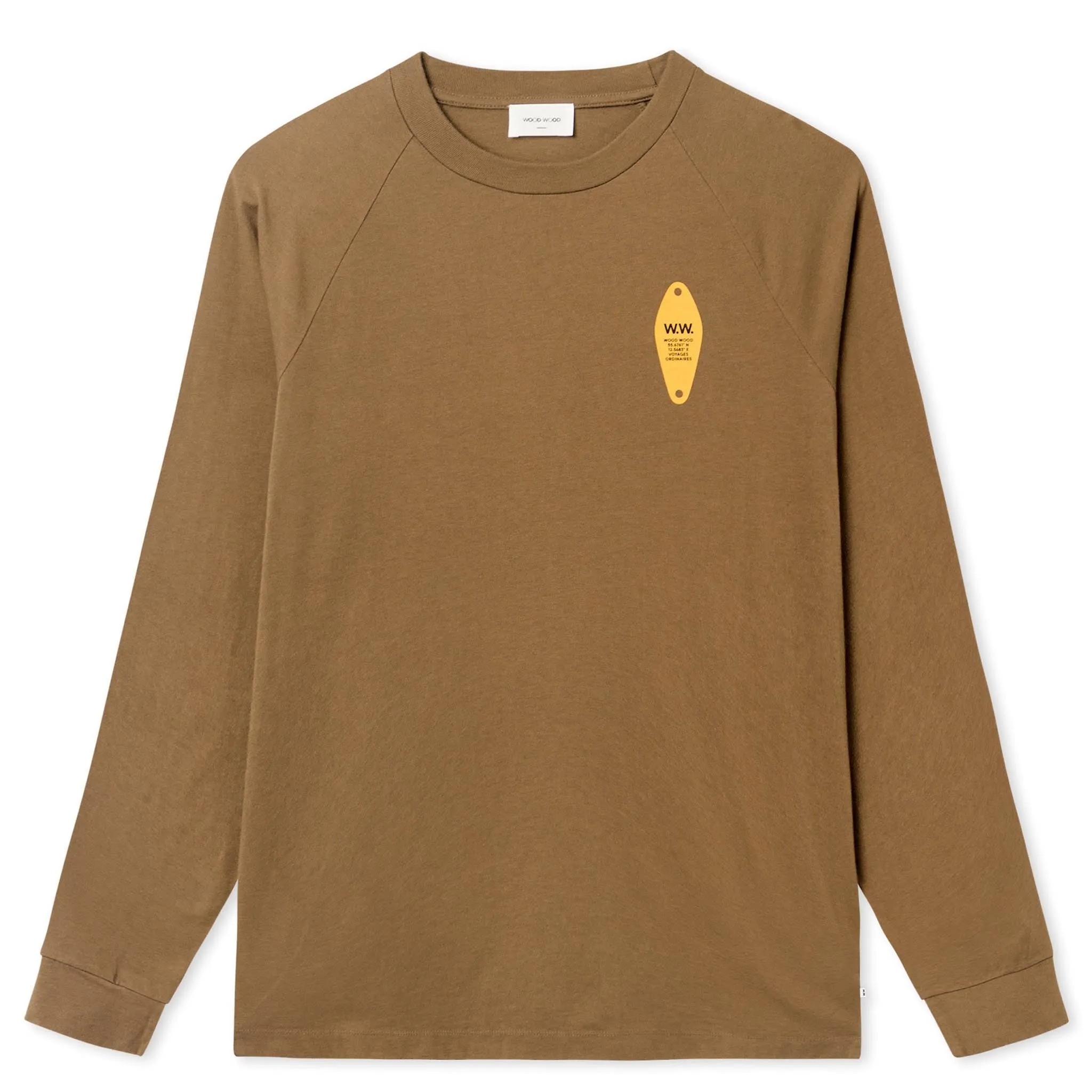 Wood Wood Han Long Sleeve Tee Dark Green