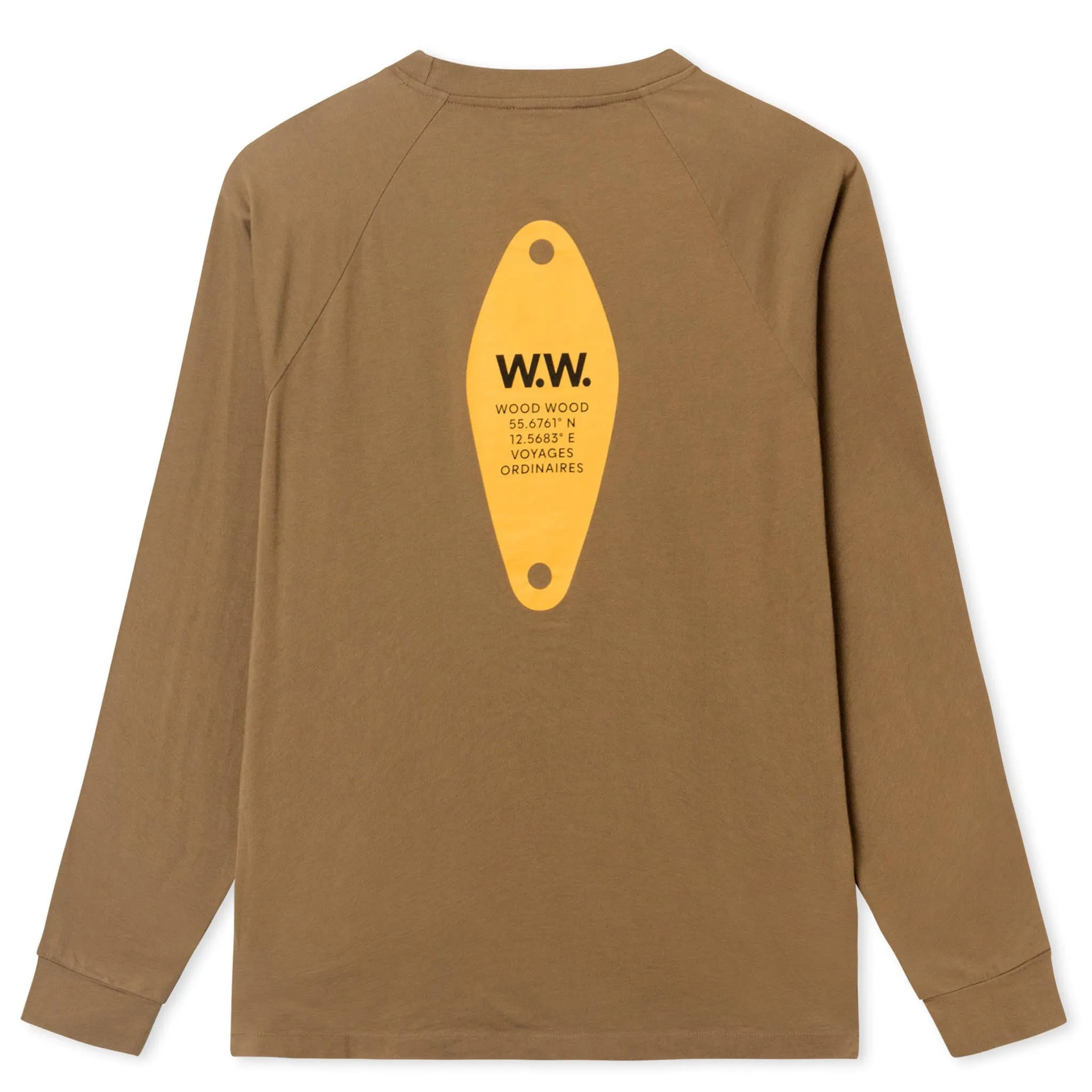 Wood Wood Han Long Sleeve Tee Dark Green