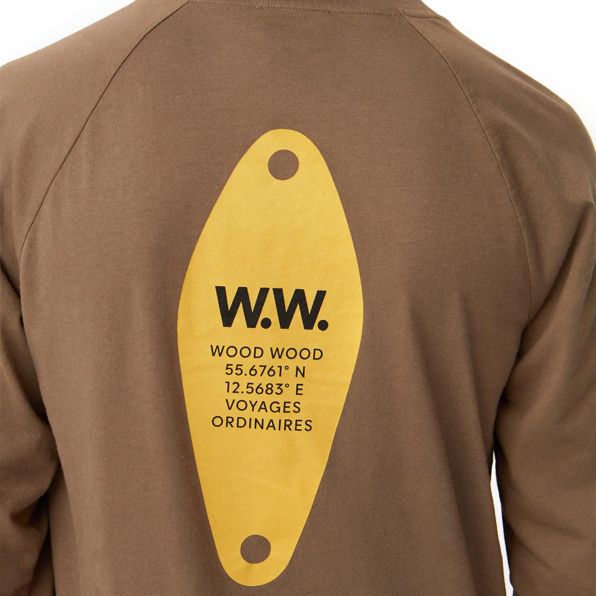 Wood Wood Han Long Sleeve Tee Dark Green